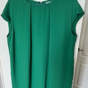 COS Emerald Green Cap Sleeve Shift Dress